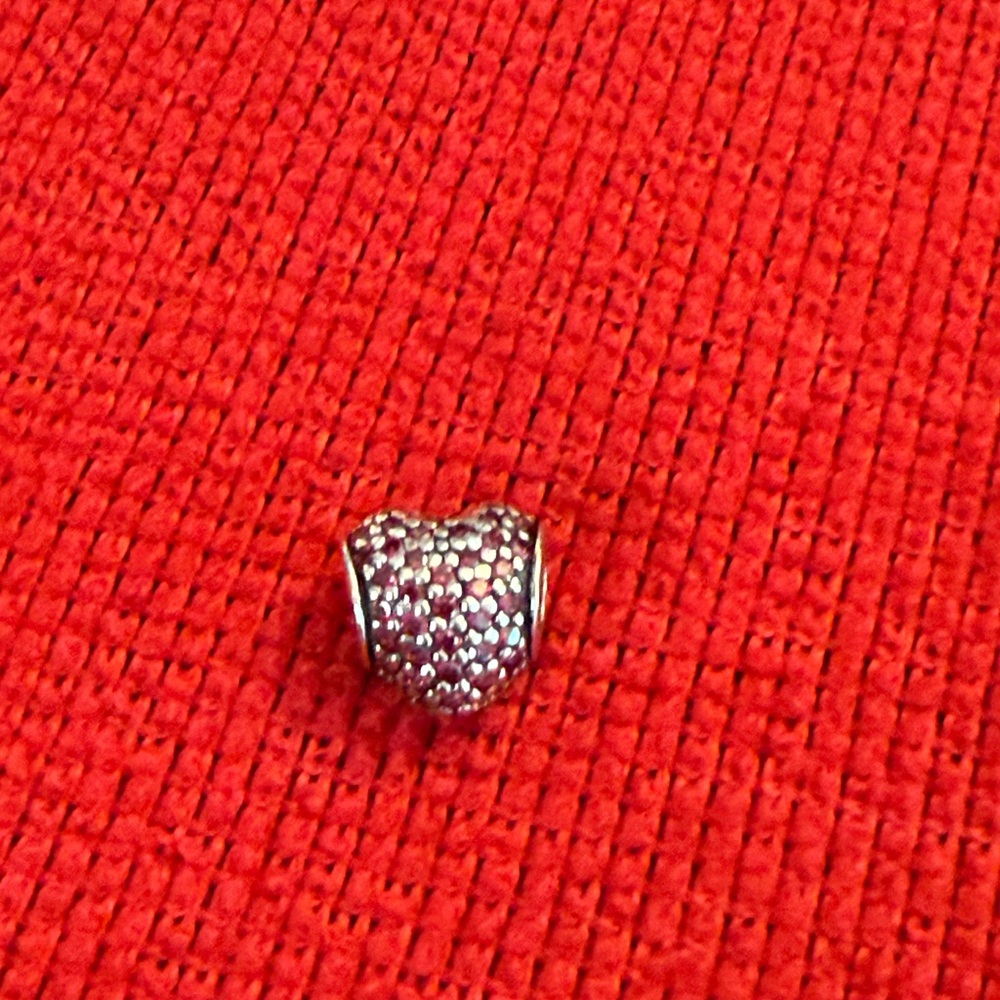 Pandora Pave Heart Charm